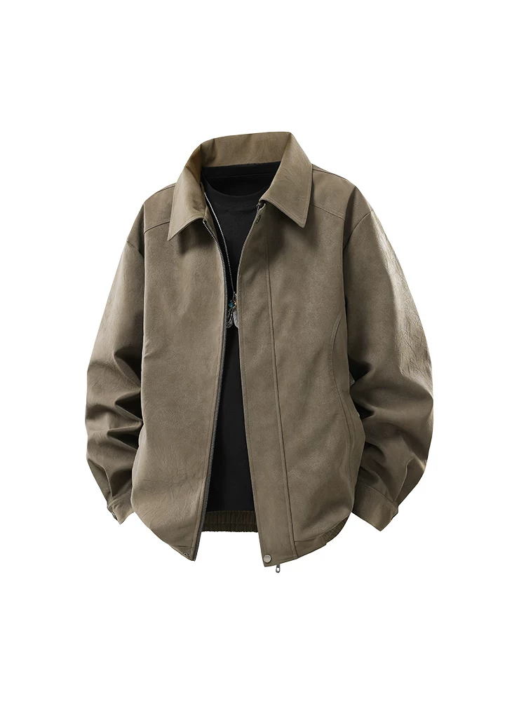 Áo khoác da PU cổ điển kiểu Mỹ của Jeanswest dành cho nam, mùa xuân và mùa thu, áo khoác thương hiệu thời trang cao cấp, rộng rãi, phong cách và hợp thời trang.