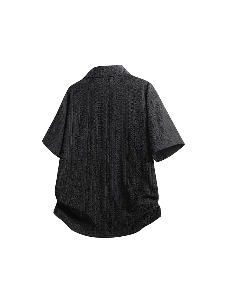 Áo sơ mi nam màu trơn cao cấp phong cách Mỹ của Jeanswest, mùa xuân hè, mát mẻ và sành điệu, dáng rộng, thoáng khí, thân thiện với làn da, tay ngắn.