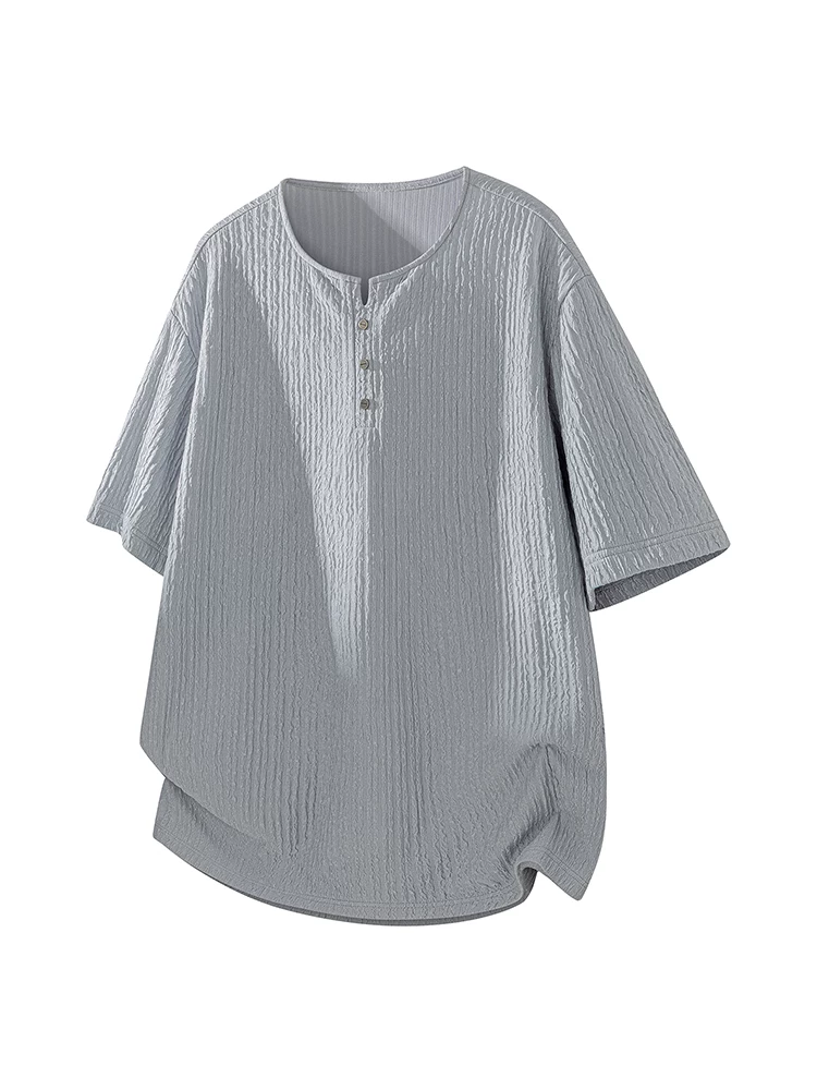 Áo thun dáng rộng cao cấp màu trơn phong cách Mỹ của Jeanswest dành cho nam, áo thun ngắn tay thân thiện với làn da, thoáng khí, hợp thời trang mùa hè.