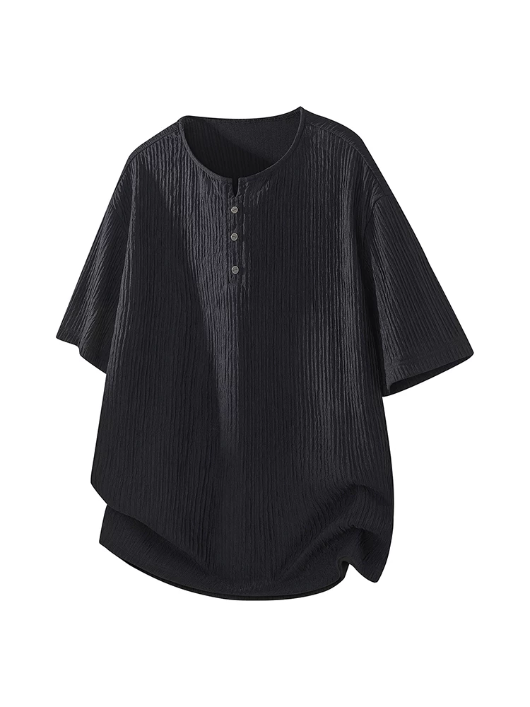 Áo thun dáng rộng cao cấp màu trơn phong cách Mỹ của Jeanswest dành cho nam, áo thun ngắn tay thân thiện với làn da, thoáng khí, hợp thời trang mùa hè.