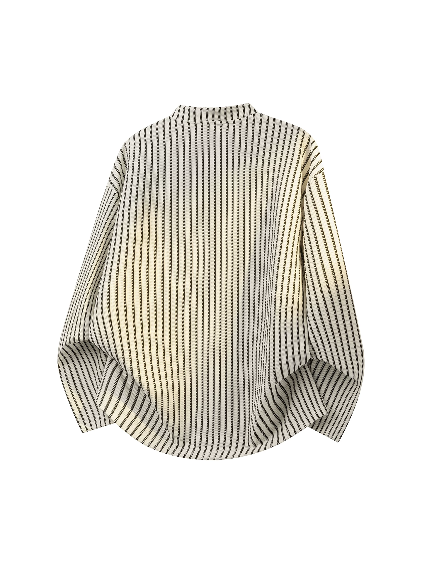 Áo nỉ sọc cổ Henry phong cách mới của Jeanswest dành cho nam, thương hiệu thời trang Mỹ mùa xuân thu, áo dài tay dáng rộng cao cấp.