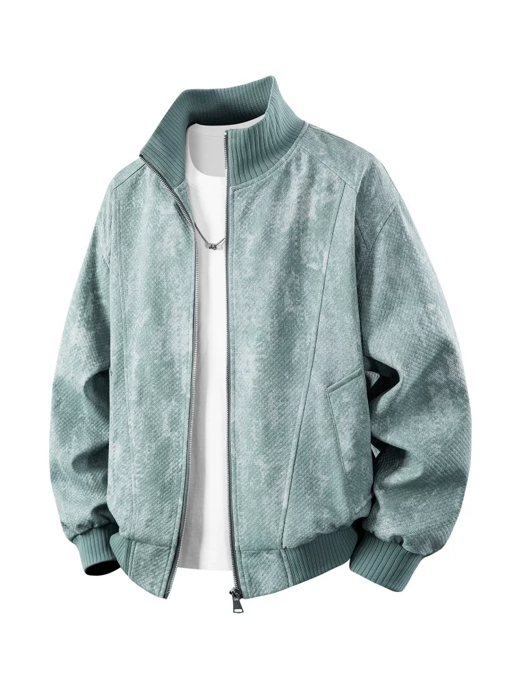 Áo khoác cổ đứng phong cách retro của Jeanswest dành cho nam, mùa xuân thu, thương hiệu thời thượng cao cấp, áo khoác ngoài phong cách thoải mái, cá tính.