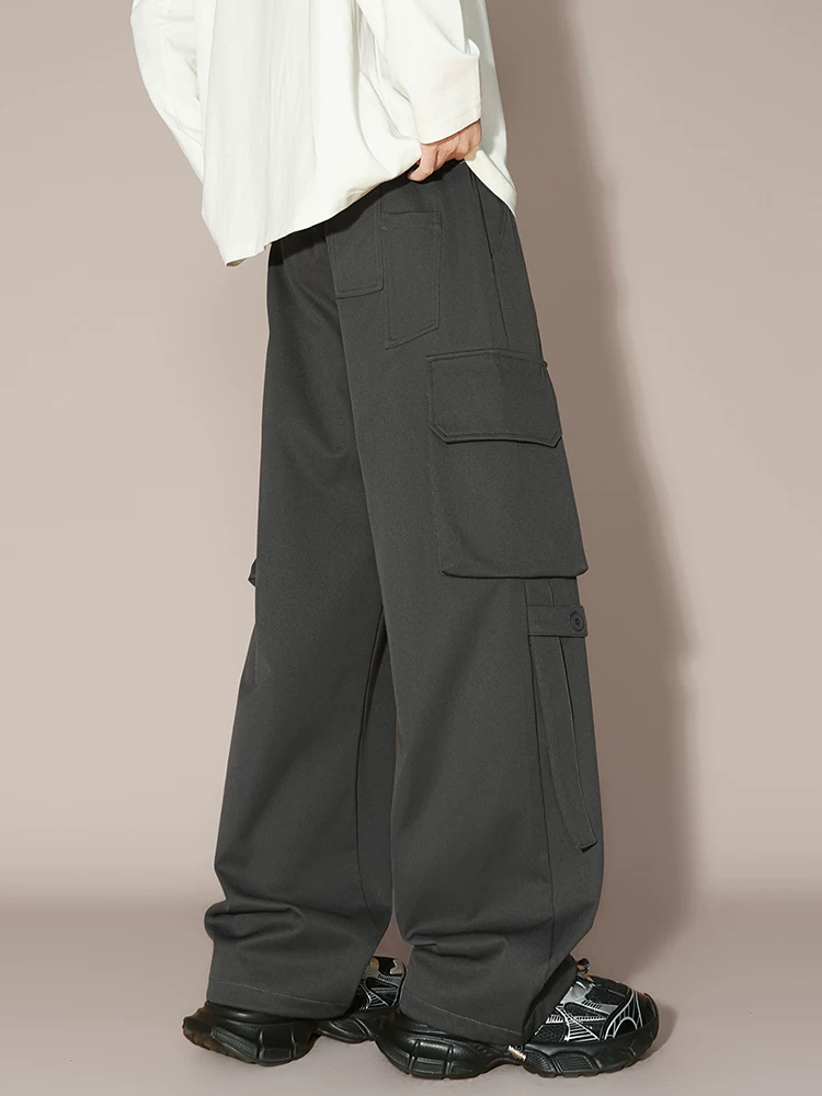 Quần công sở đa năng dáng suông nhiều túi của Jeanswest dành cho nam, quần ống rộng dáng rộng hợp thời trang mùa xuân.