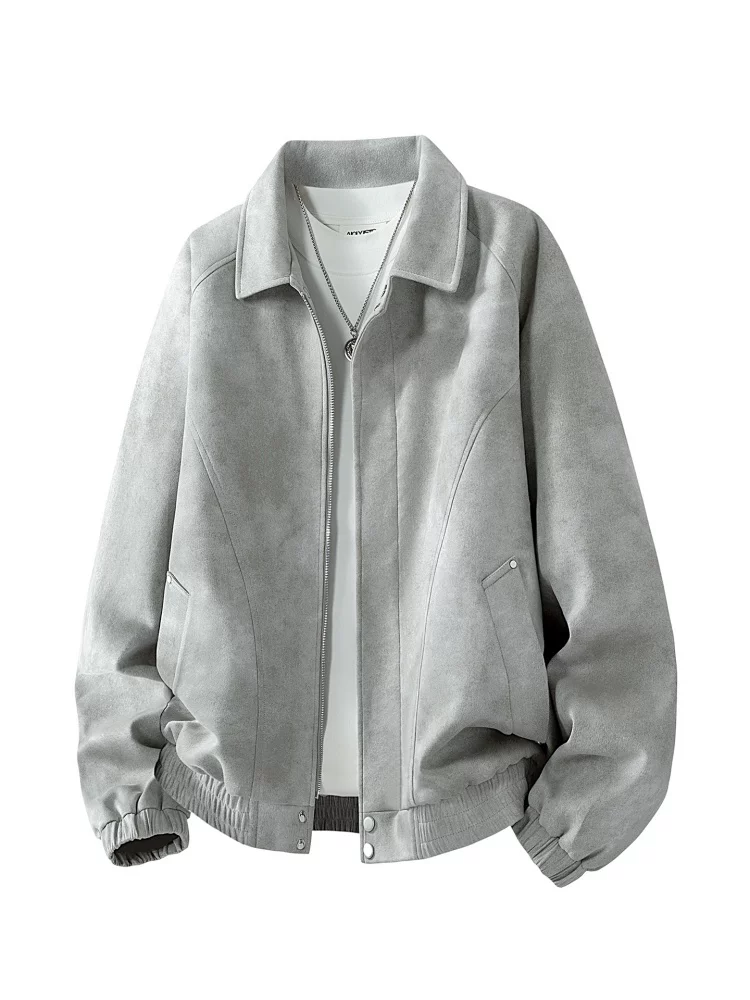 Áo khoác cổ điển cao cấp của Jeanswest dành cho nam, áo khoác dáng rộng thoải mái hợp thời trang theo phong cách Mỹ mùa xuân thu.