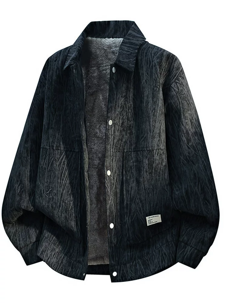 Áo khoác nam chất liệu corduroy phong cách Mỹ của thương hiệu Jeanswest, mẫu mới xuân thu 2026, áo khoác lót lông thời trang.