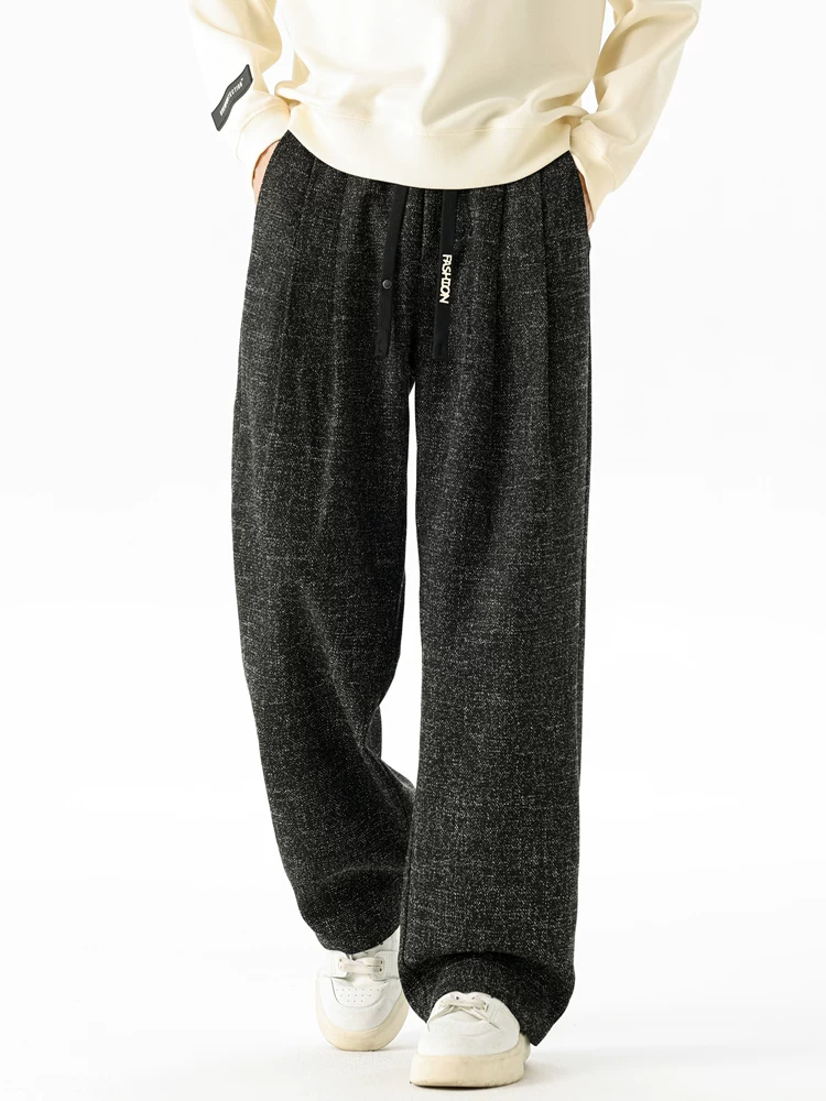 Quần dài ống rộng kiểu Mỹ cao cấp của Jeanswest dành cho nam, quần dài rộng rãi hợp thời trang đa năng dành cho mùa xuân và mùa thu.