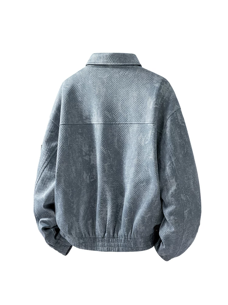 Áo khoác cổ điển cỡ lớn của Jeanswest American dành cho nam giới, mùa xuân thu, thương hiệu thời thượng cao cấp, áo khoác ngoài rộng rãi và sành điệu.