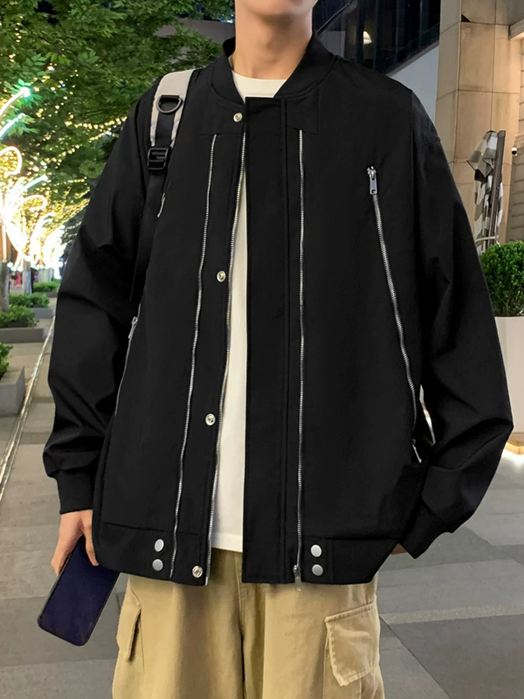 Áo khoác bóng chày cổ điển kiểu Mỹ của Jeanswest dành cho nam, mùa xuân và mùa thu, áo khoác ngoài đa năng, rộng rãi, cao cấp.