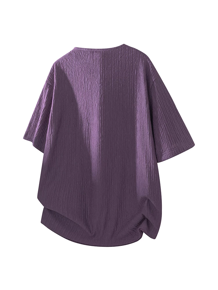 Áo thun dáng rộng cao cấp màu trơn phong cách Mỹ của Jeanswest dành cho nam, áo thun ngắn tay thân thiện với làn da, thoáng khí, hợp thời trang mùa hè.