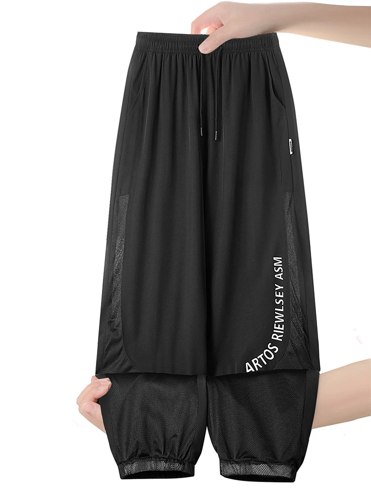 Quần dài nam Jeanswest chất liệu lưới thoáng mát, kiểu dáng thẳng, phong cách thường ngày, cao cấp, nhanh khô, chất liệu lụa đá mùa hè.