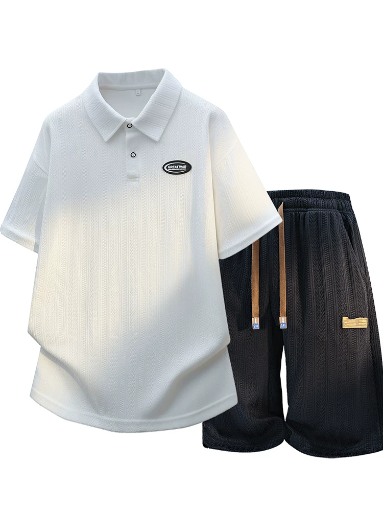 Bộ đồ nam Jeanswest kiểu Mỹ, áo sơ mi ngắn tay phối quần, thiết kế cao cấp, rộng rãi, thời trang, hợp xu hướng mùa hè.