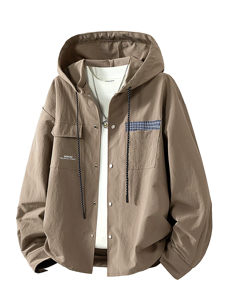 Áo khoác cardigan có mũ kiểu Mỹ mới của Jeanswest 2026 dành cho nam, mùa xuân thu, dáng rộng, phong cách thời trang, đa năng.