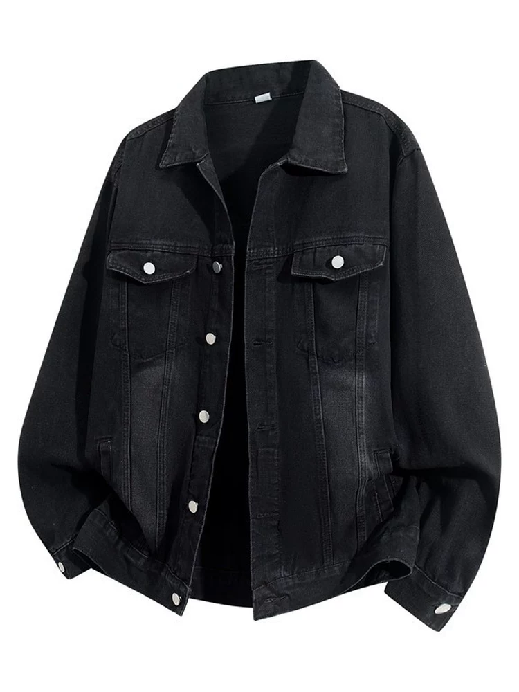 Áo khoác denim cổ điển kiểu Mỹ của Jeanswest dành cho nam, phong cách xuân thu mới, dáng rộng, áo khoác ngoài thường ngày sành điệu và đa năng.