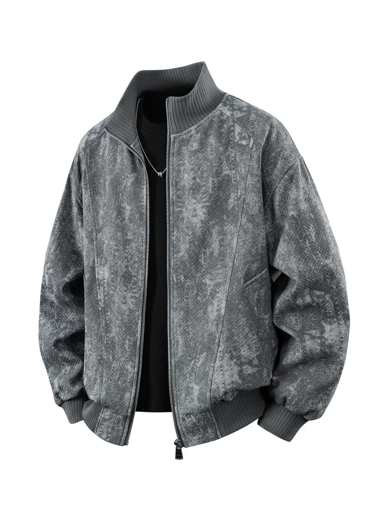 Áo khoác cổ đứng phong cách retro của Jeanswest dành cho nam, mùa xuân thu, thương hiệu thời thượng cao cấp, áo khoác ngoài phong cách thoải mái, cá tính.