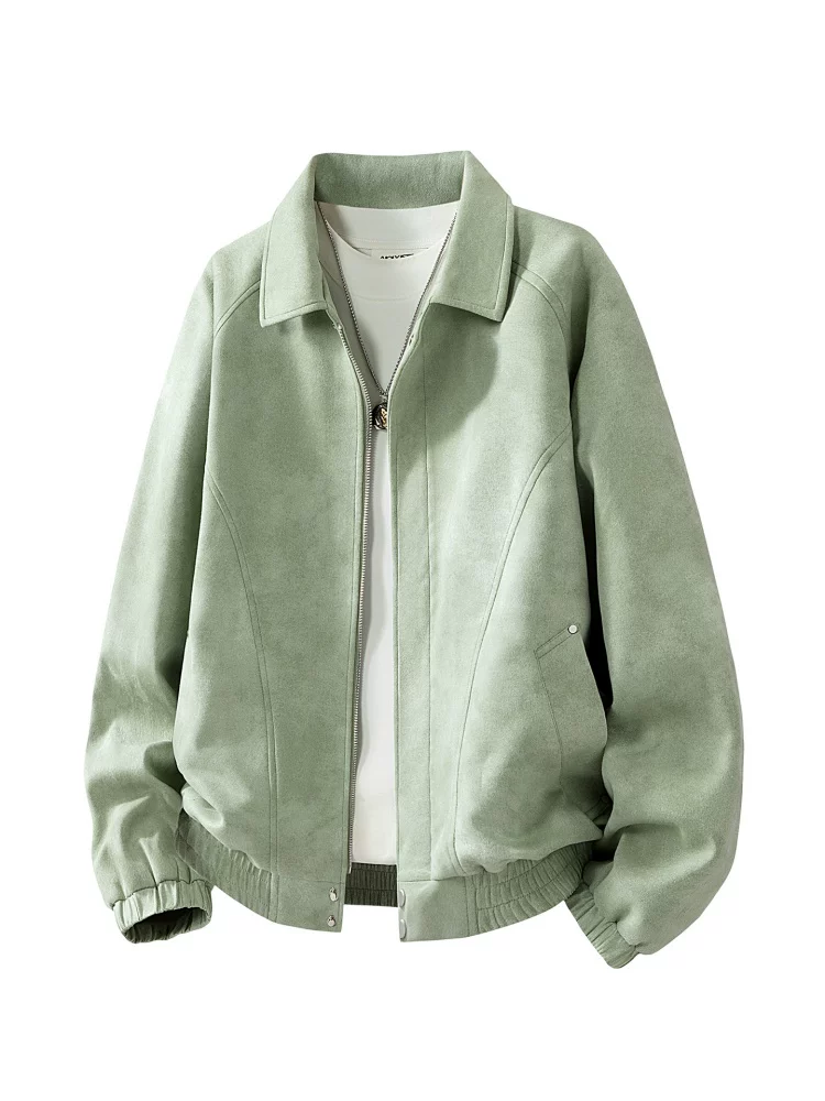 Áo khoác cổ điển cao cấp của Jeanswest dành cho nam, áo khoác dáng rộng thoải mái hợp thời trang theo phong cách Mỹ mùa xuân thu.