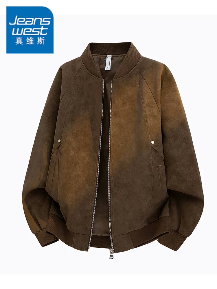 Áo khoác nam cao cấp kiểu Mỹ của Jeanswest, mẫu mới xuân thu 2026, chất liệu mát mẻ, kiểu dáng hiện đại.