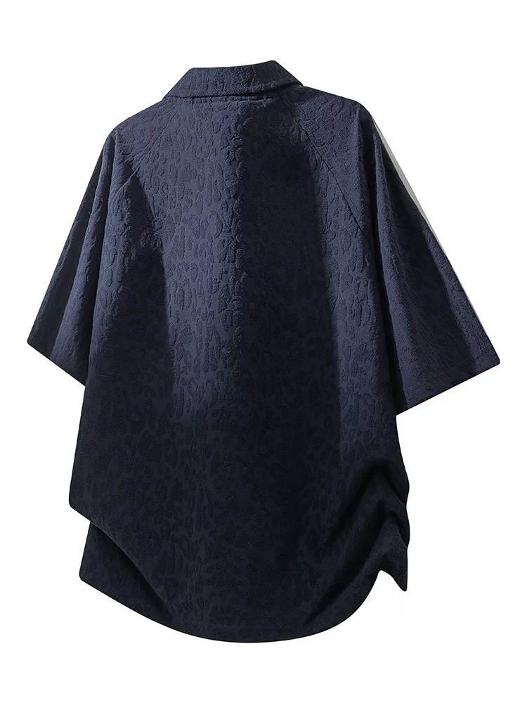 Áo thun polo kẻ sọc phong cách Mỹ của Jeanswest dành cho nam, áo thun ngắn tay thoáng khí, rộng rãi, hợp thời trang mùa hè.