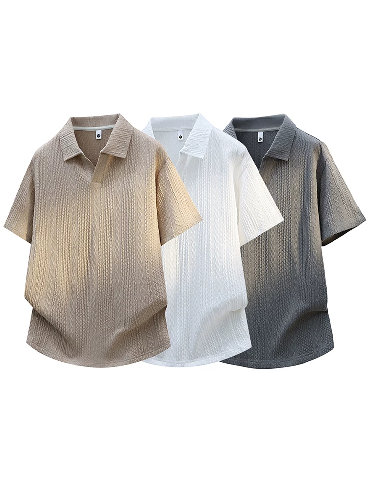 Áo thun cổ bẻ màu trơn kiểu Mỹ của Jeanswest dành cho nam, tay ngắn thoáng khí, thân thiện với làn da, hợp thời trang, cao cấp mùa hè.