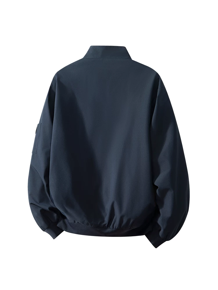 Áo khoác cổ đứng dáng rộng phong cách Mỹ của Jeanswest dành cho nam, áo khoác ngoài thời trang cao cấp mùa xuân thu.