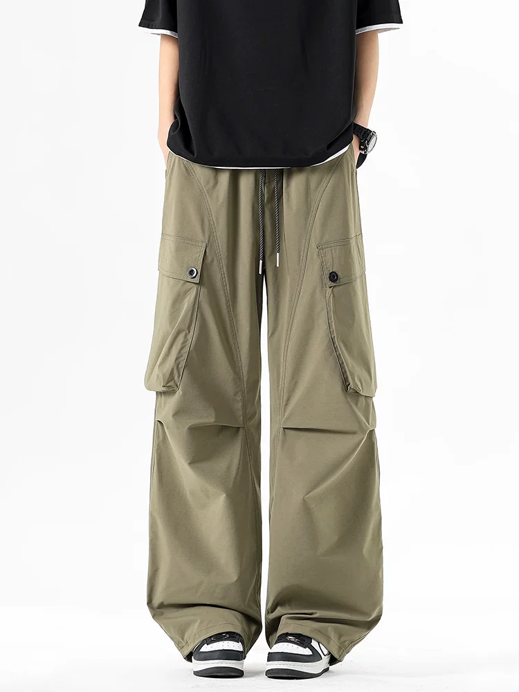 Quần công sở ống rộng cao cấp Jeanswest dành cho nam, quần dài dáng rộng phong cách Mỹ thời thượng mùa xuân thu, quần dài đa năng thông thường.