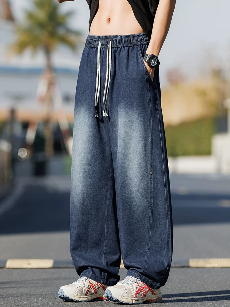 Quần jeans ống đứng dáng scimitar kiểu mới của Jeanswest dành cho nam, quần dài phong cách vintage mùa xuân thu, thoải mái, rộng rãi.
