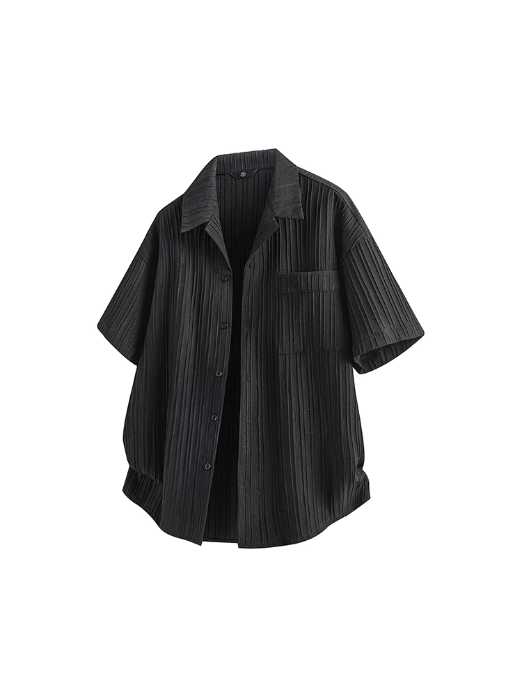 Áo sơ mi nam cổ bẻ sọc kiểu Mỹ của Jeanswest, áo sơ mi nam dáng rộng thoáng khí, thương hiệu thời trang cao cấp mùa xuân hè.