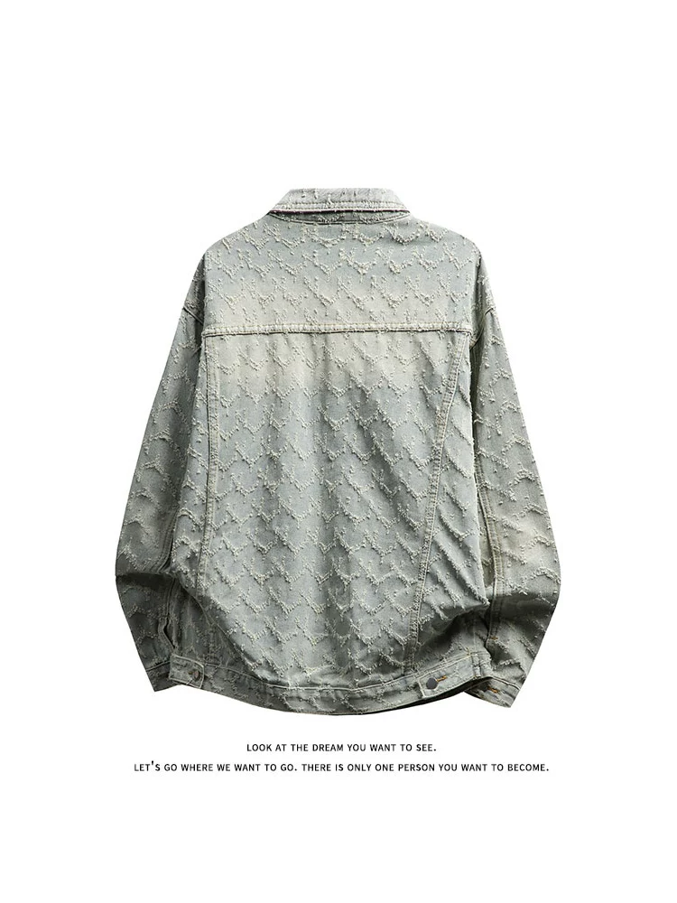 Áo khoác nam Jeanswest phong cách retro Mỹ, kiểu mới xuân thu 2026, áo khoác thời trang cao cấp, cá tính và sành điệu.