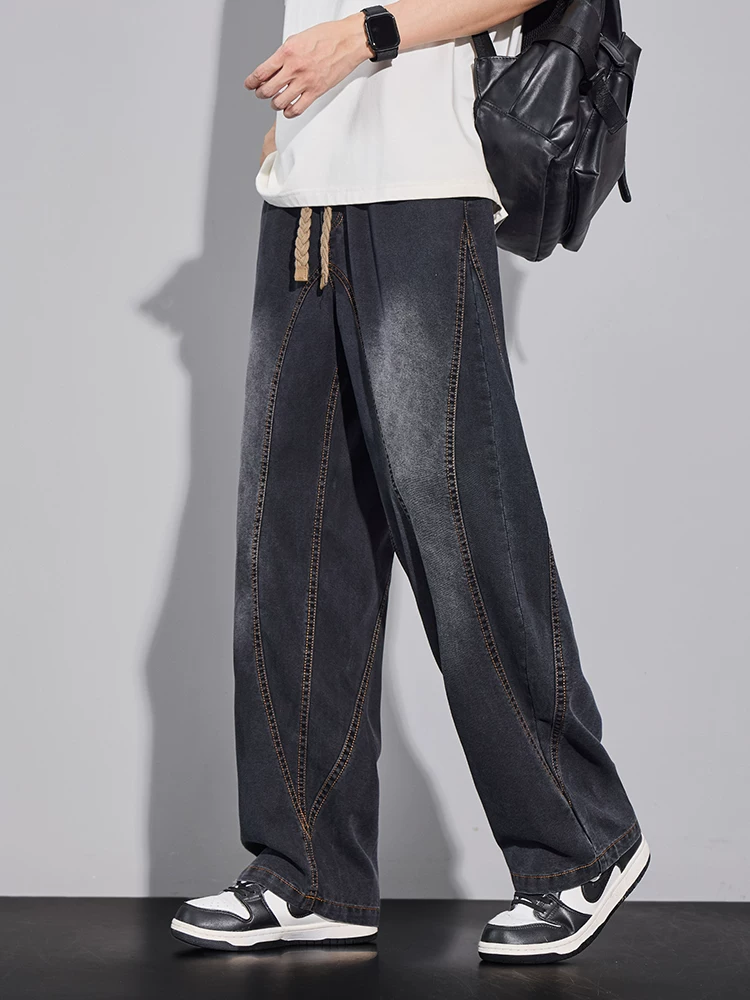 Quần jeans nam kiểu Mỹ cổ điển của Jeanswest, thương hiệu thời trang xuân thu, quần dài dáng rộng đa năng cao cấp.