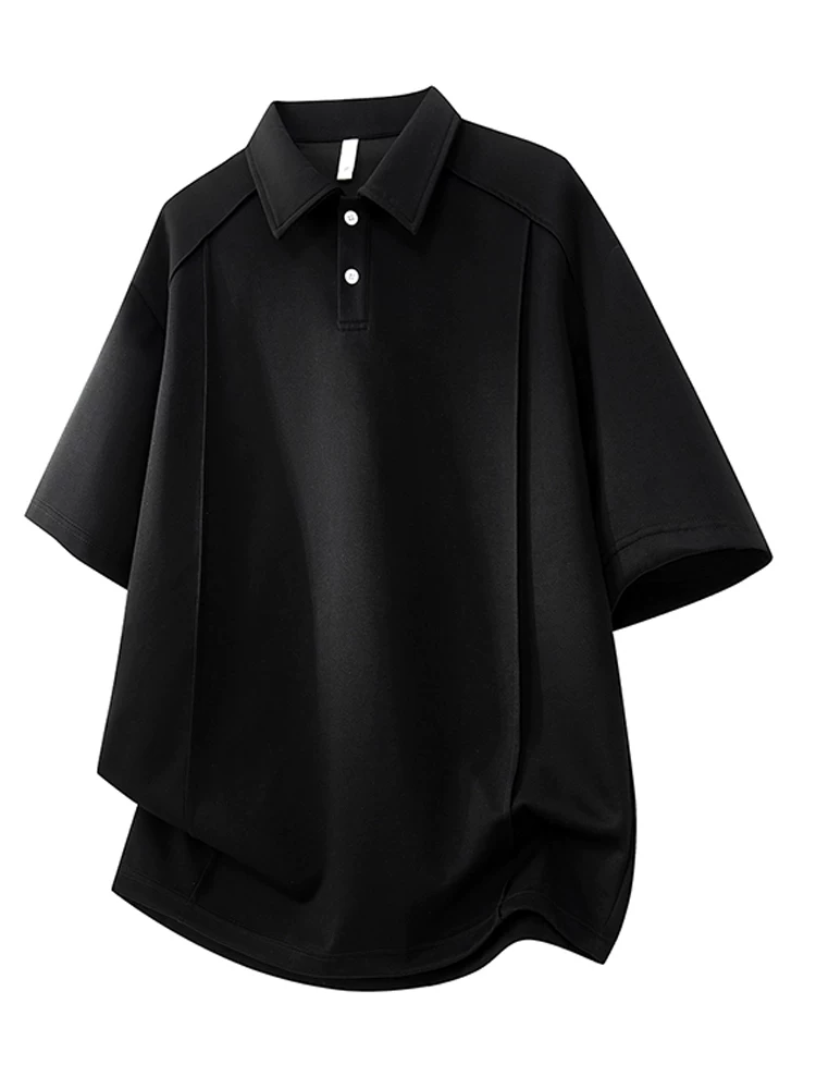 Áo thun nam Jeanswest kiểu Mỹ, màu trơn, thiết kế phá cách, cổ bẻ, chất liệu thoáng khí, thân thiện với da, mát mẻ, kiểu dáng rộng rãi, hợp thời trang mùa hè.