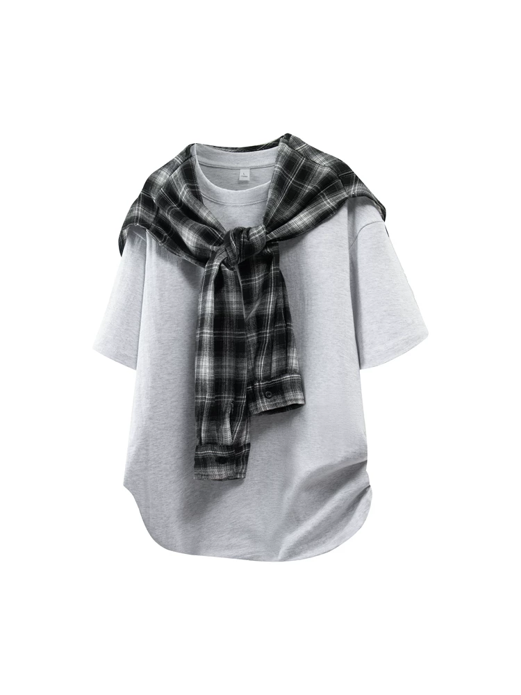 Áo thun kẻ sọc kiểu Mỹ của Jeanswest dành cho nam, dáng rộng mùa hè, thương hiệu thời trang cao cấp, thoáng khí, thân thiện với làn da, tay ngắn thông thường.