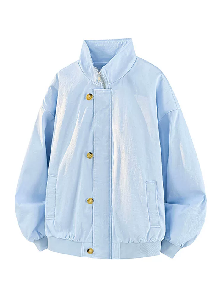 Áo khoác cổ đứng phong cách retro của Jeanswest dành cho nam, mùa xuân thu, thương hiệu thời thượng cao cấp, áo khoác ngoài đa năng, rộng rãi, thoải mái.
