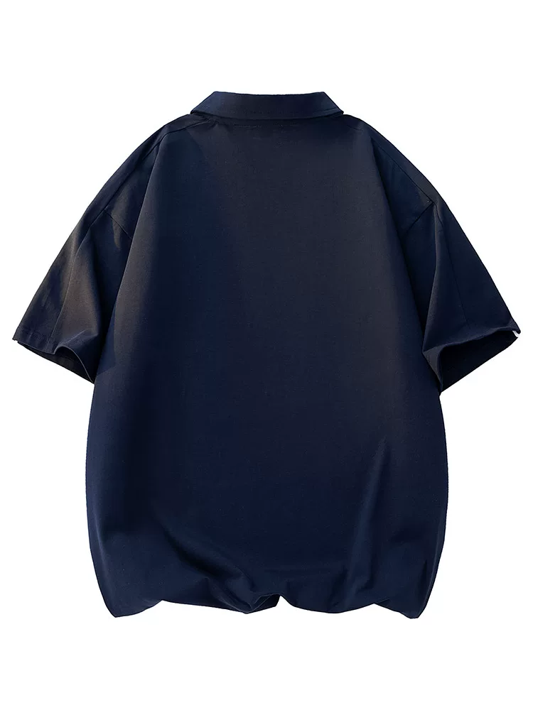 Áo thun nam kiểu Mỹ phối viền tương phản của Jeanswest, thương hiệu thời trang cao cấp mùa hè, áo polo chất liệu lụa băng thoáng khí, dáng rộng.