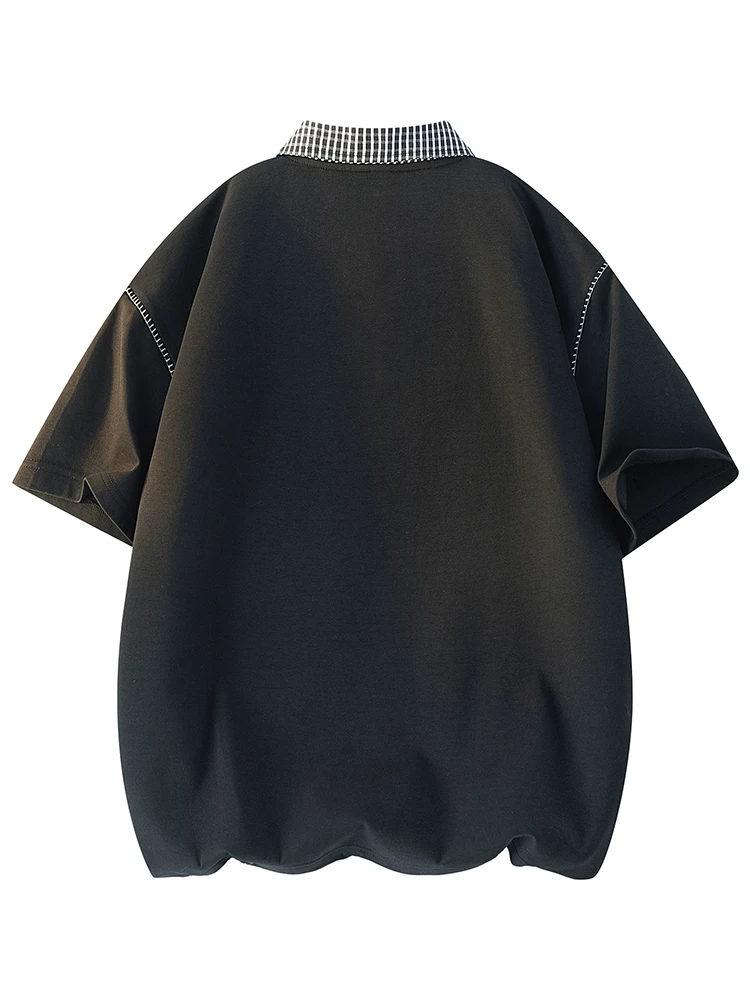 Áo thun kẻ sọc phong cách Mỹ của Jeanswest dành cho nam, áo polo cao cấp mùa hè rộng rãi, thoáng khí, thân thiện với làn da.