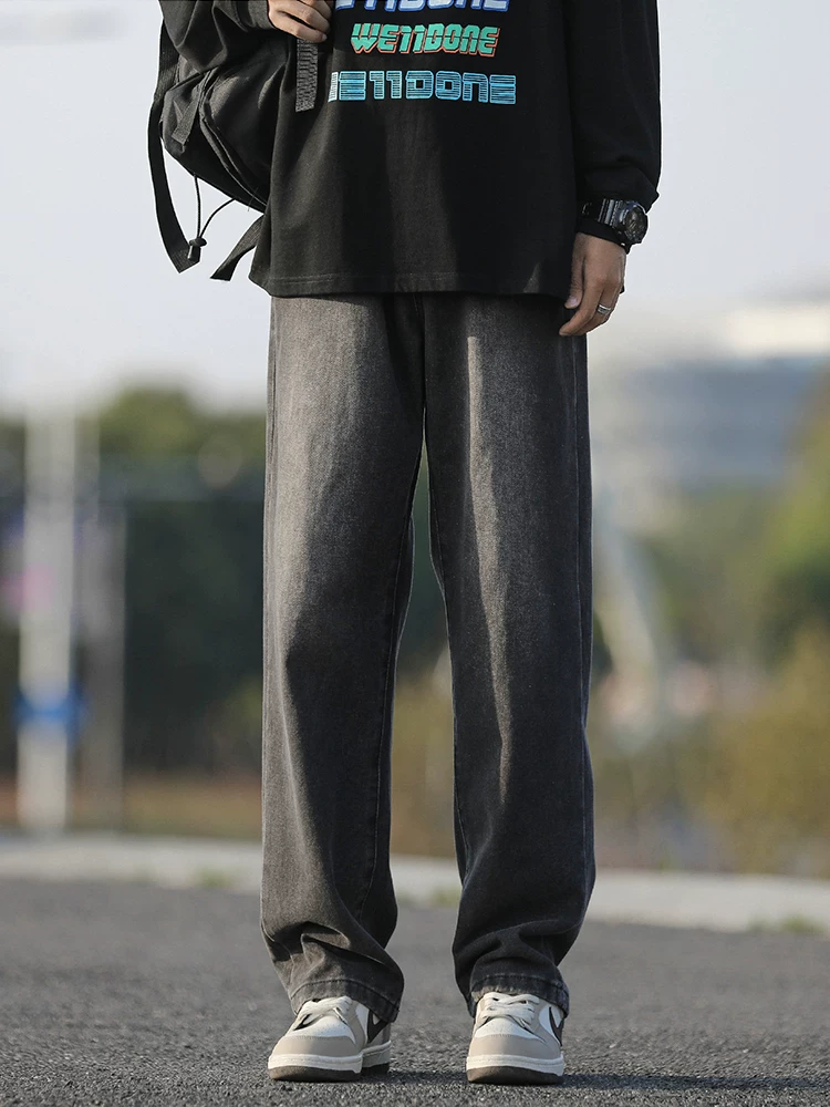 Quần jean nam ống đứng cao cấp phong cách Mỹ của Jeanswest, quần dài dáng rộng thoải mái hợp thời trang mùa xuân thu.
