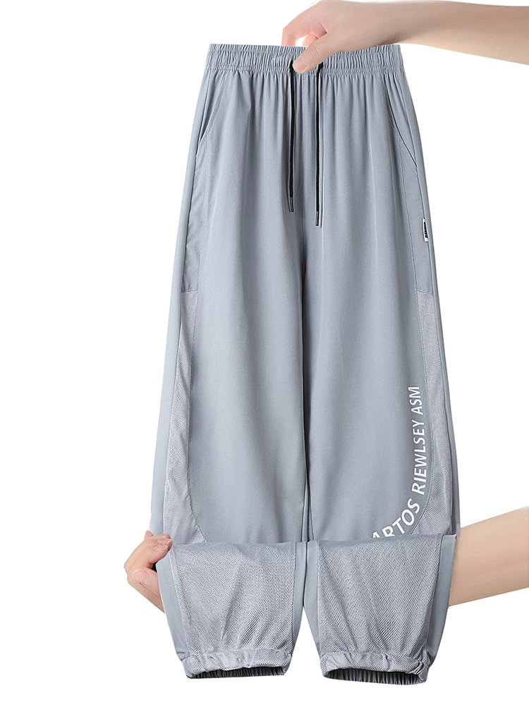 Quần dài nam Jeanswest chất liệu lưới thoáng mát, kiểu dáng thẳng, phong cách thường ngày, cao cấp, nhanh khô, chất liệu lụa đá mùa hè.