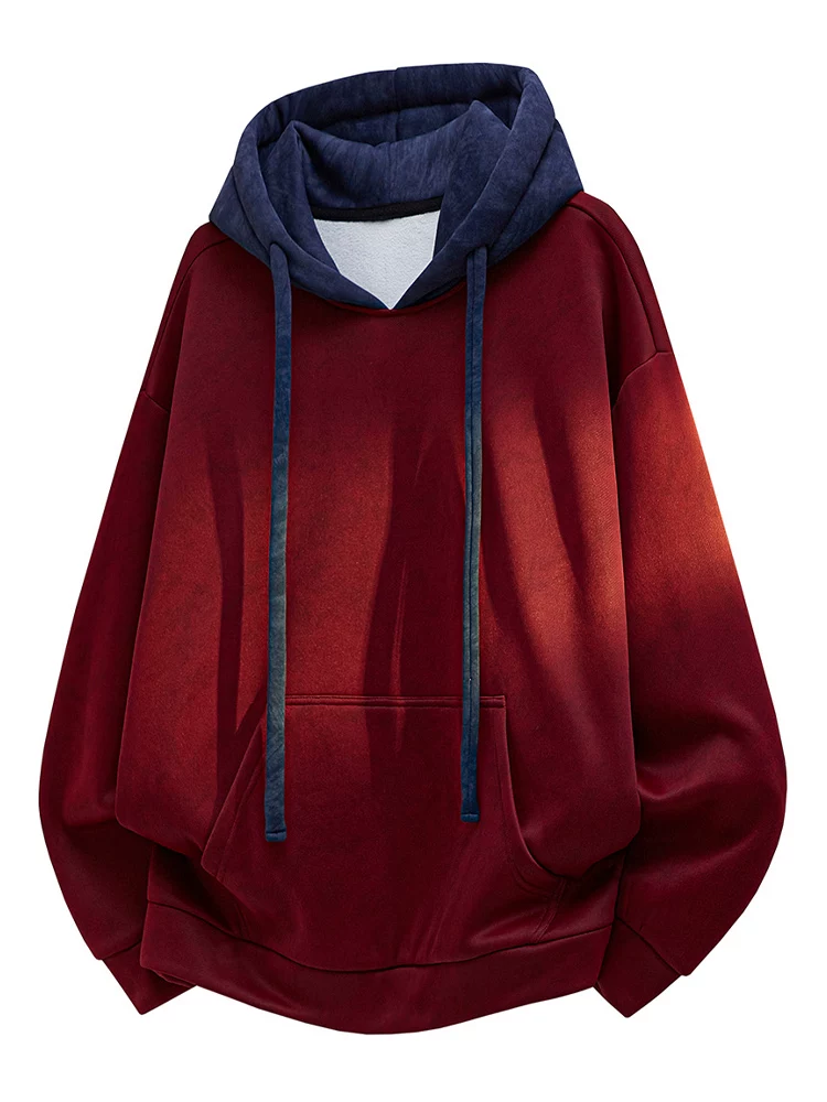 Áo hoodie giả hai lớp phong cách Mỹ thời thượng của thương hiệu Jeanswest dành cho nam, mẫu mới xuân thu 2026, kiểu dáng rộng rãi.