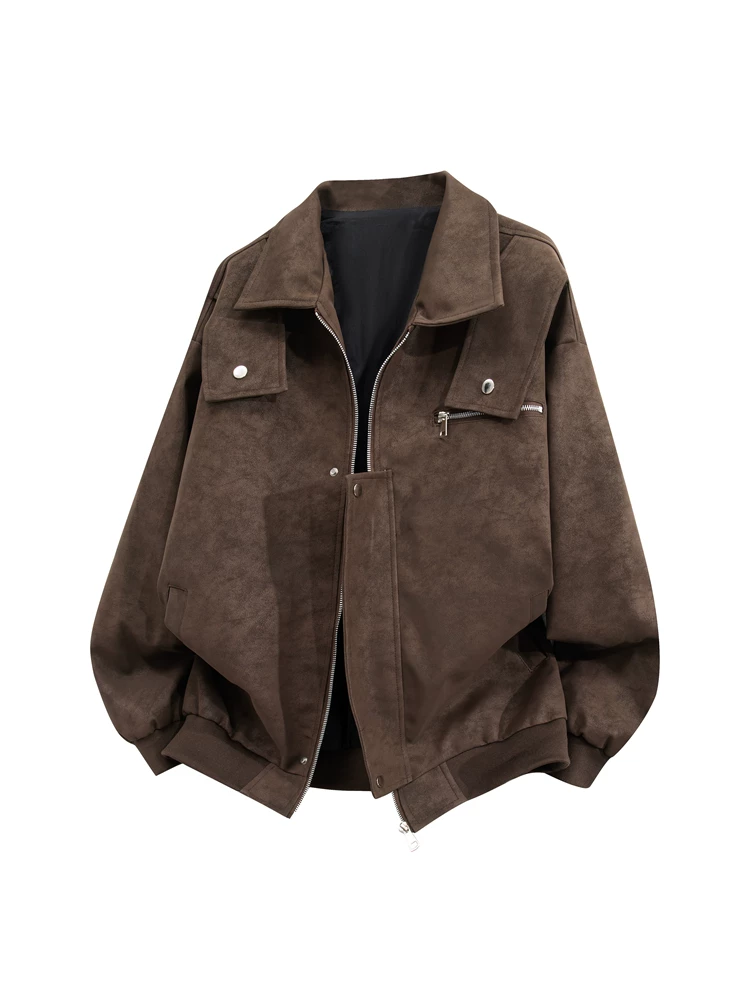 Áo khoác có cổ thương hiệu thời thượng phong cách Mỹ của Jeanswest dành cho nam, mùa xuân và mùa thu, cảm giác cao cấp, dáng rộng, đa năng, giản dị, áo khoác ngoài cá tính và sành điệu.