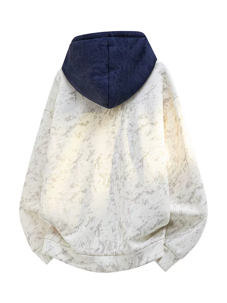 Áo hoodie giả hai lớp phong cách Mỹ thời thượng của thương hiệu Jeanswest dành cho nam, mẫu mới xuân thu 2026, kiểu dáng rộng rãi.