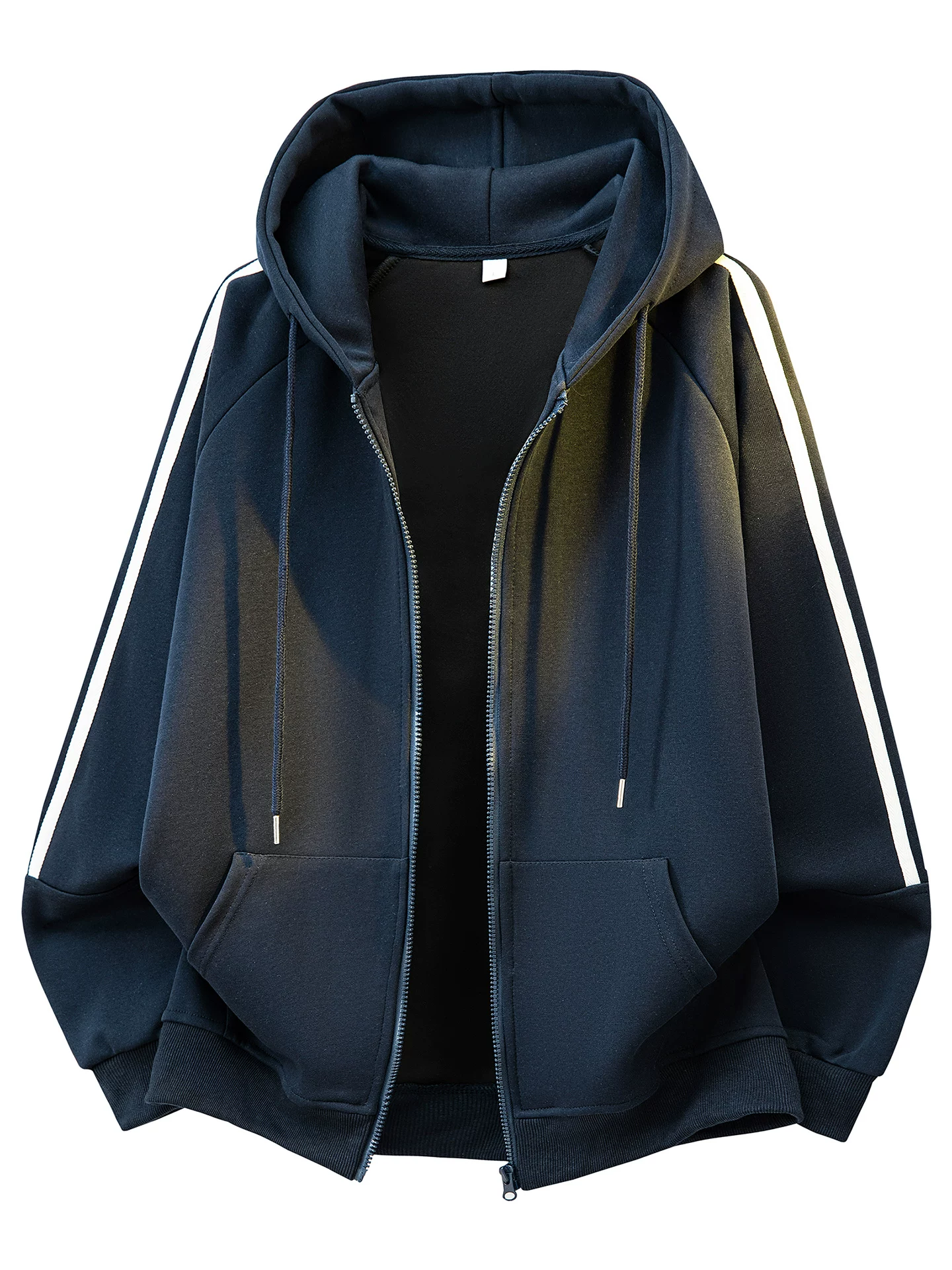 Áo hoodie nam Jeanswest 2026 màu đen thời trang cao cấp, kiểu dáng rộng rãi, thoải mái cho mùa xuân và mùa thu.