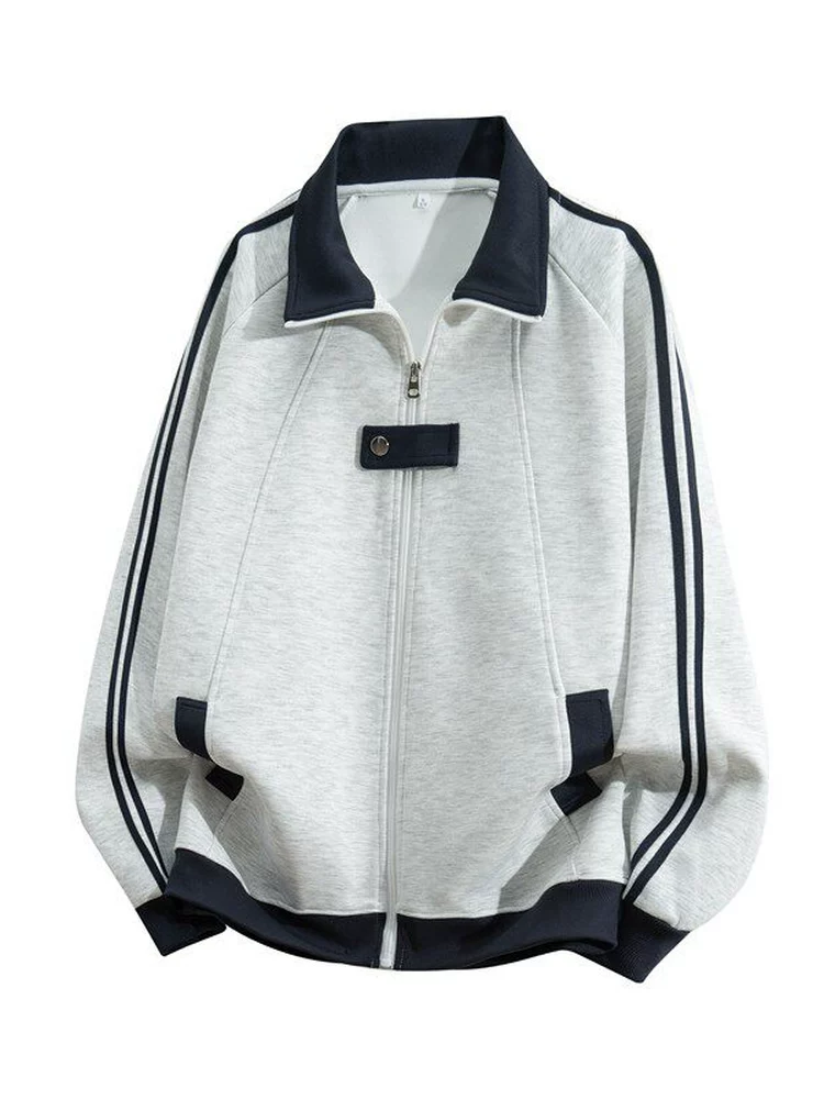 Áo khoác nam Jeanswest kiểu Mỹ thời thượng phối màu, mẫu mới xuân thu 2026, áo khoác ngoài cao cấp phong cách thường ngày.