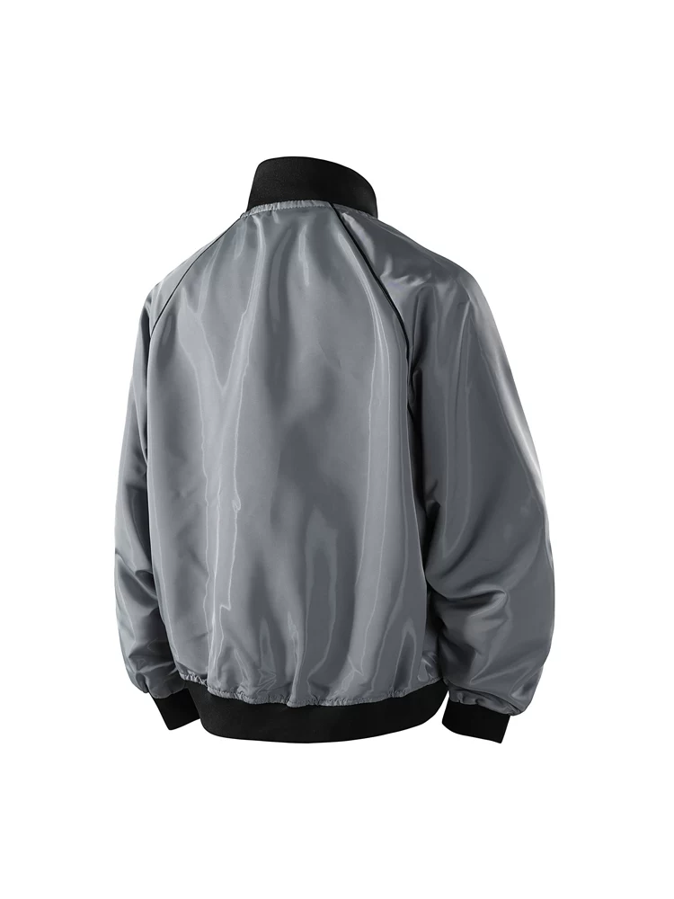 Áo khoác cổ đứng thương hiệu thời trang mới của Jeanswest dành cho nam, áo khoác bóng chày cao cấp phong cách Mỹ thường ngày mùa xuân thu.
