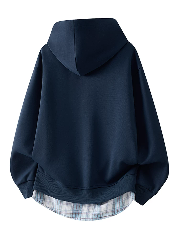 Áo khoác cardigan có mũ kiểu Mỹ của Jeanswest dành cho nam, áo ấm dày lót lông cừu mùa thu đông.