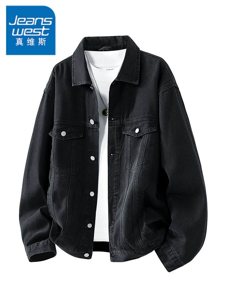 Áo khoác nam Jeanswest 2026 kiểu Mỹ cổ điển, chất liệu cao cấp, dáng rộng, mặc xuân thu.