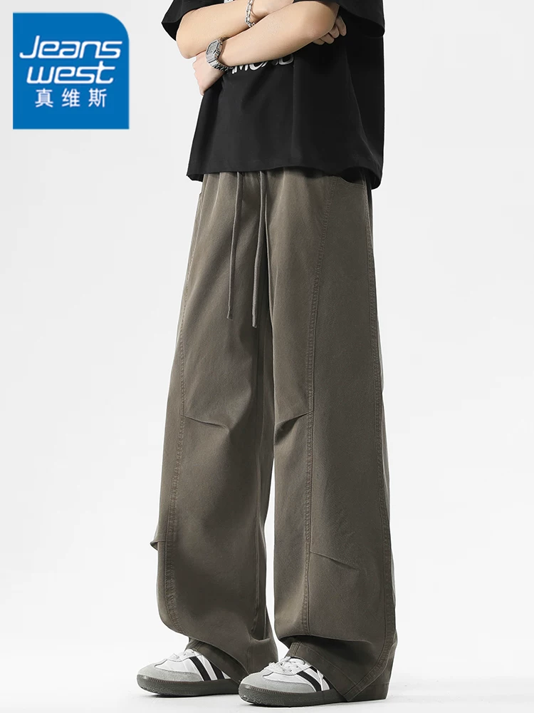 Quần dài nam phong cách Mỹ thời thượng, cá tính của Jeanswest, mẫu mới xuân thu 2026, quần công sở đa năng cao cấp.