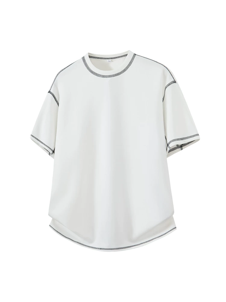 Áo thun nam cổ tròn kiểu Mỹ của Jeanswest, kiểu dáng rộng rãi, thời trang, thoáng khí, thân thiện với làn da, cao cấp dành cho mùa hè.