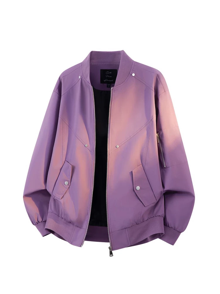 Áo khoác nam kiểu Mỹ cổ bóng chày của Jeanswest, mẫu mới xuân thu 2026, thương hiệu thời thượng cao cấp, dáng rộng.