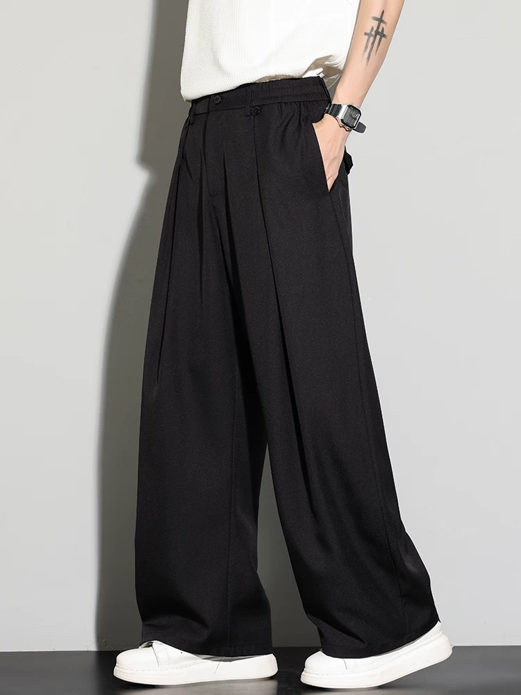 Quần âu ống rộng cao cấp Jeanswest dành cho nam, chất liệu lụa đá mỏng thoáng khí, thân thiện với da, thích hợp mặc mùa hè.