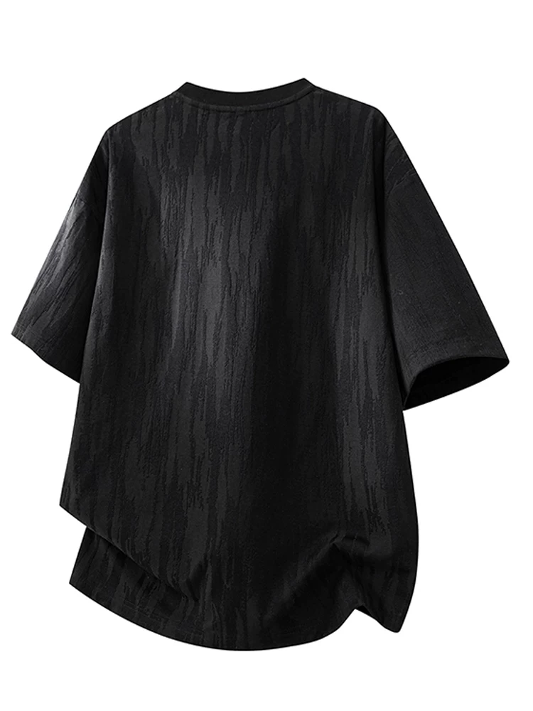 Áo thun cổ tròn họa tiết phong cách Mỹ của Jeanswest dành cho nam, dáng rộng mùa hè, cảm giác cao cấp, thoáng khí, thân thiện với làn da, tay ngắn mỏng.