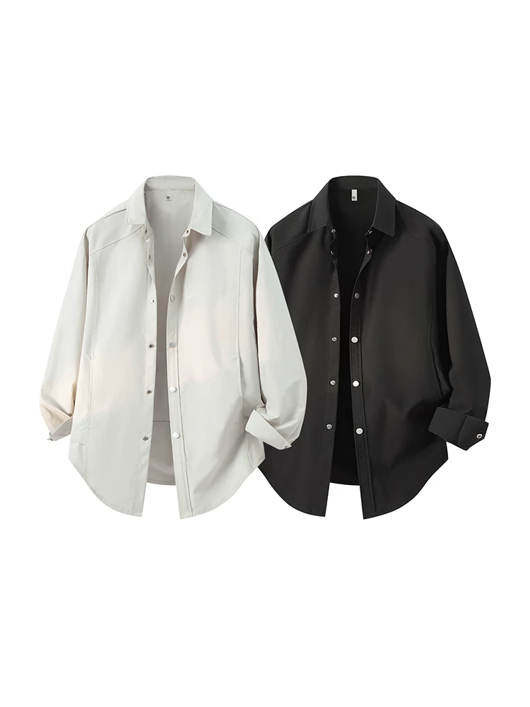 Áo khoác sơ mi nam cao cấp Jeanswest màu trơn, kiểu dáng rộng rãi, đa năng, mỏng nhẹ, thoáng khí, thích hợp mặc thường ngày mùa hè.