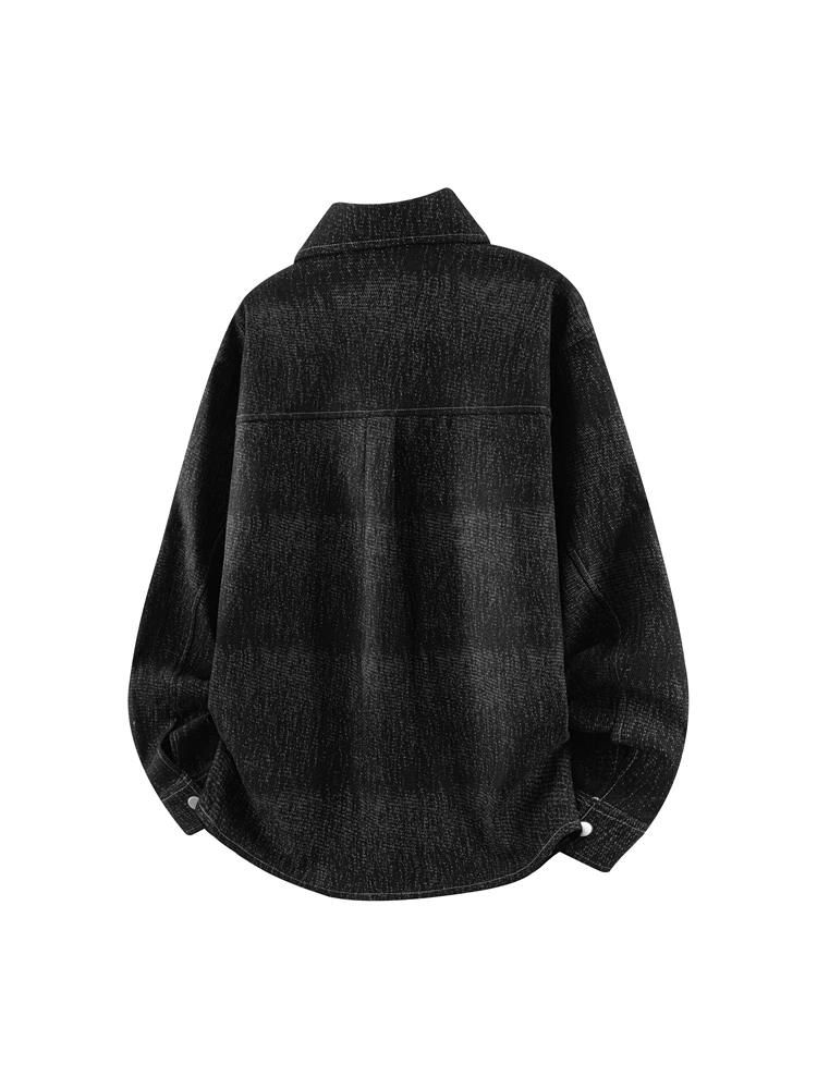 Áo sơ mi dài tay thiết kế nhuộm màu thời thượng của thương hiệu Jeanswest dành cho nam, áo khoác sơ mi dáng rộng cổ điển mùa xuân thu.